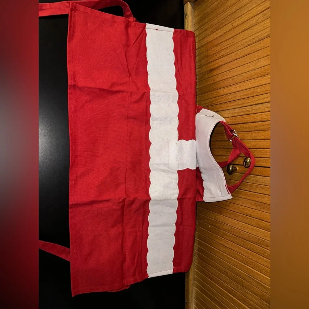 Williams Sonoma Red and White Santa Apron